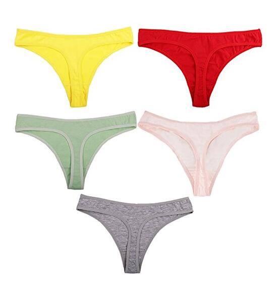 Sexy Katoen Thongs Intimates Briefs Tangas Ladies Panties Mulit Pack