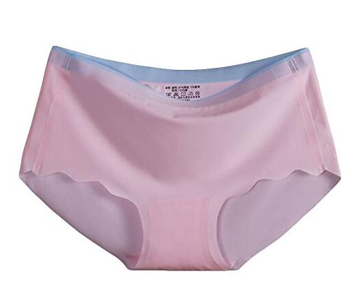 Sexy Seamless Breathable Color Blocking Women Panties Low Rise Underwear Briefs