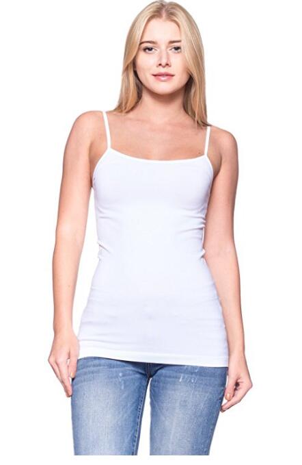 Junior femenino de la camiseta básica simple ajustable esencial Tank Top