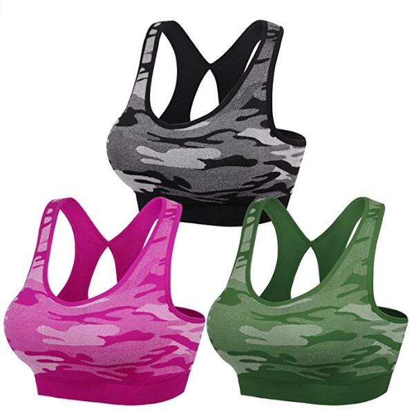 Mulheres racerback Sports Bras -Alto Impacto Workout Gym Activewear Bra