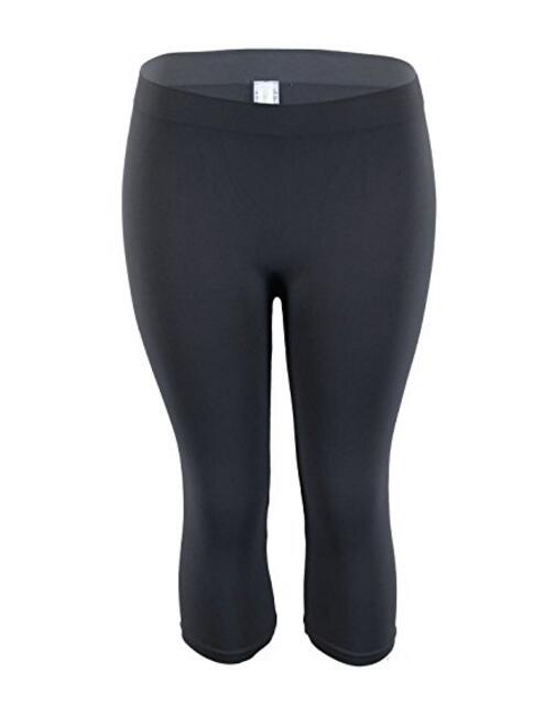 Damen Capri Legging Workout Gym Yoga Pants Nahtlose Strumpfhosen