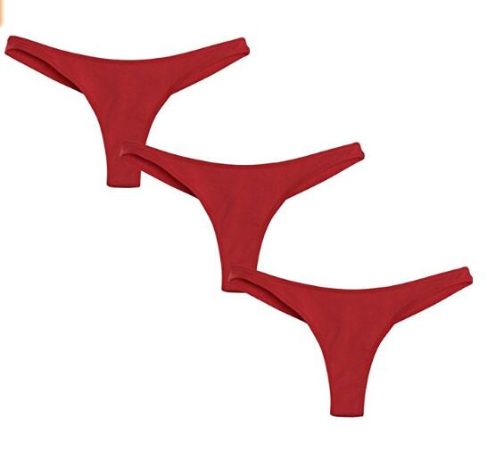 Womens Katoen Thong Panties Ondergoed Spandex Naadloze 3 Pack
