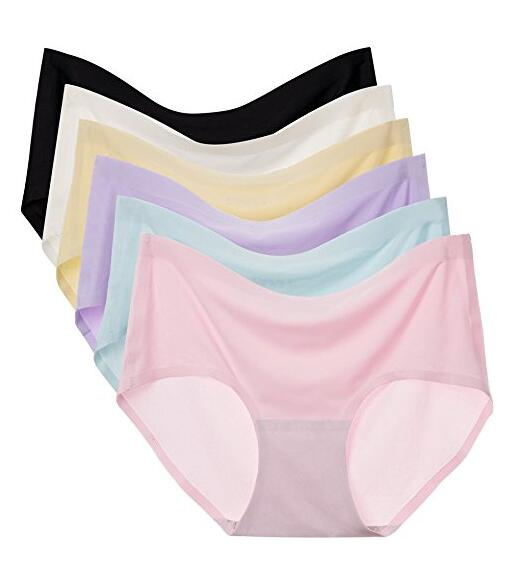 Cortar las mujeres Breve elástico transparente de 6 PantiesPack