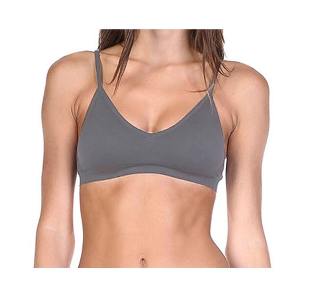 Womens Seamless Convertible V-Neck Padded Wire Free Bra