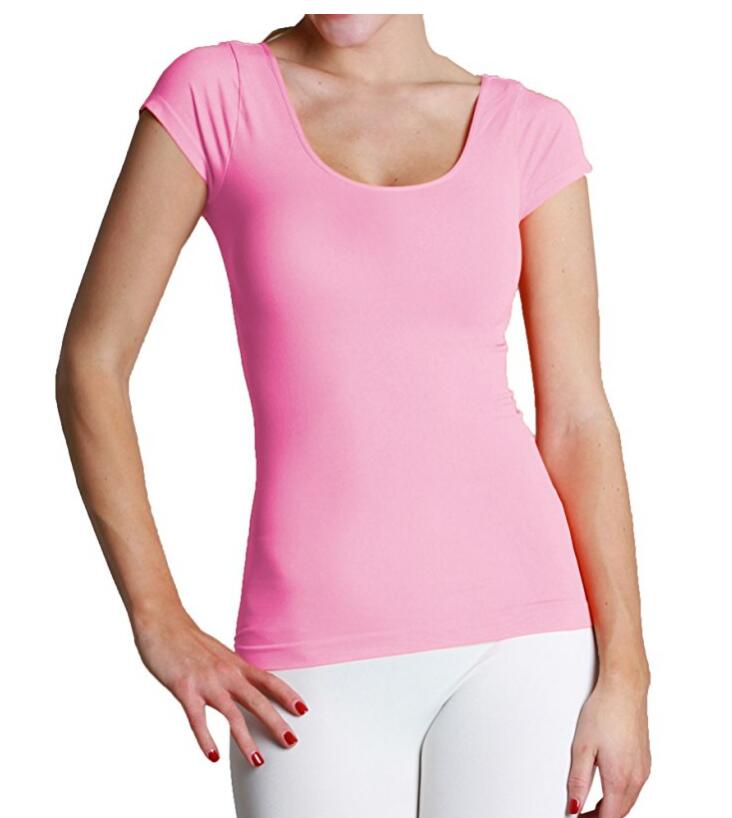 Womens Seamless T-shirt Tops en Hand Zeep Bundel van 3 items